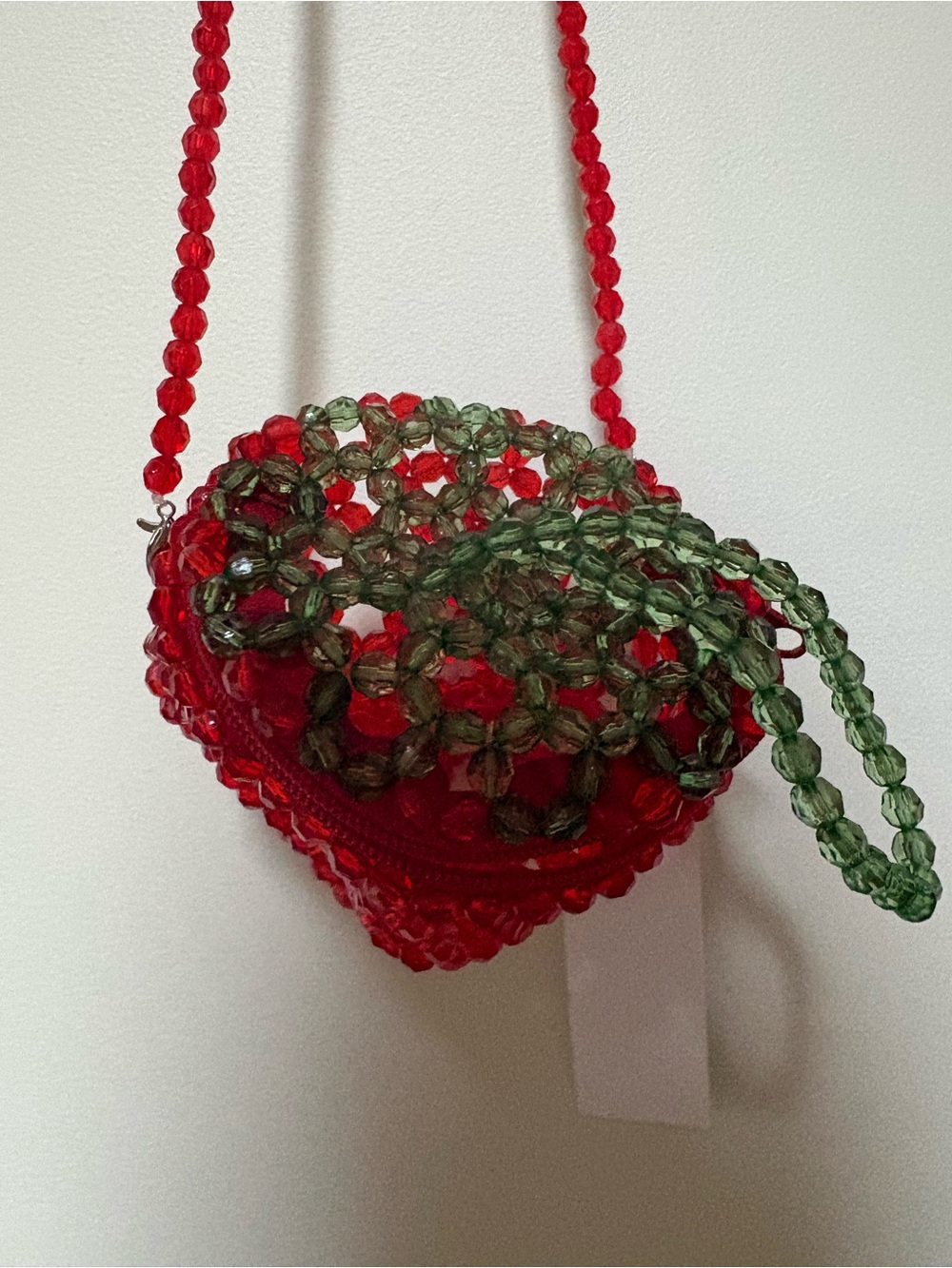 NWT Kimchi Blue Strawberry Beaded Crossbody Bag - Picture 9 of 13